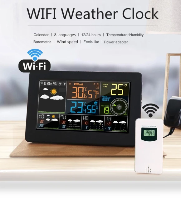 Colorful WiFi Weather Station — Barometers, AVE