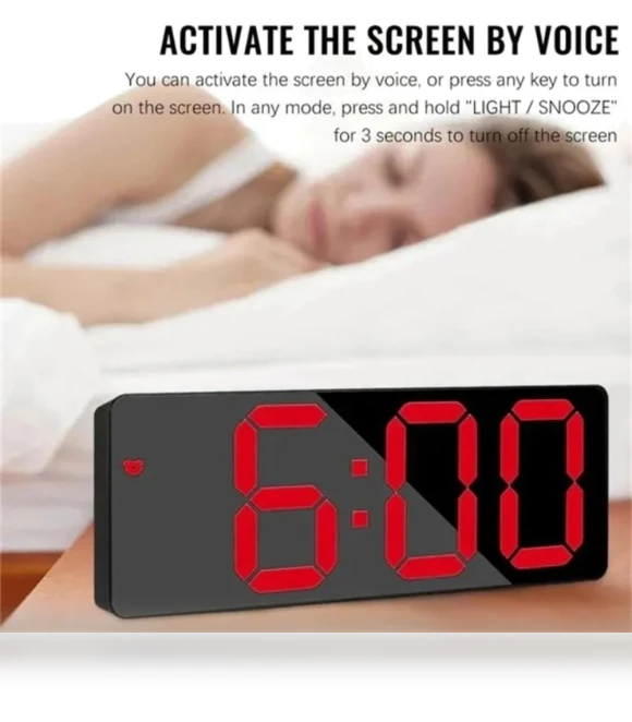 Digital Alarm Clock with Temperature Display — Alarms & Clocks, Kangwei