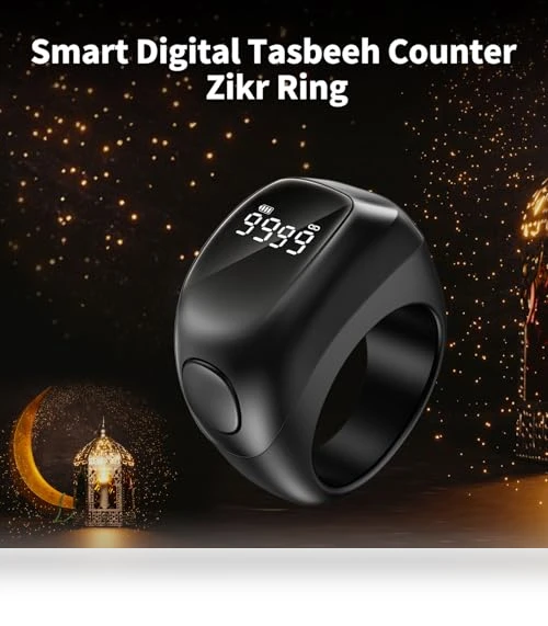 Digital Tasbeeh Counter Ring — Smart Rings, OUD Bukhoor