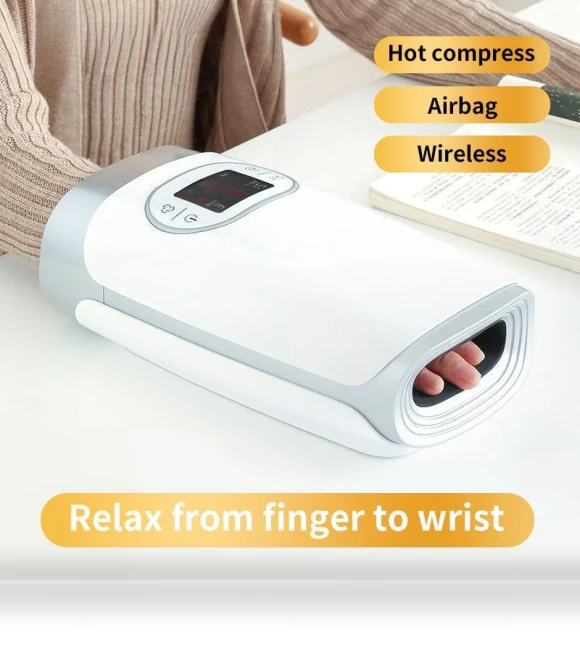 Electric Wireless Hand Massager with Heating — Back Relief Solutions, AVE