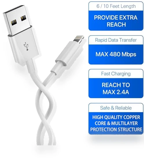 Fast Charging Lightning Cable — Chargers, Hi-Mobiler
