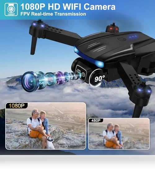 Foldable FPV Drone with 1080P HD Camera — Drones, X-shop