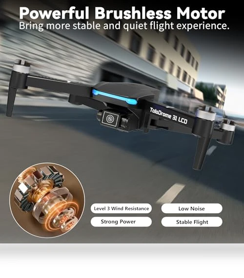 Foldable RC Drone with LCD Screen — Drones, Toladrone