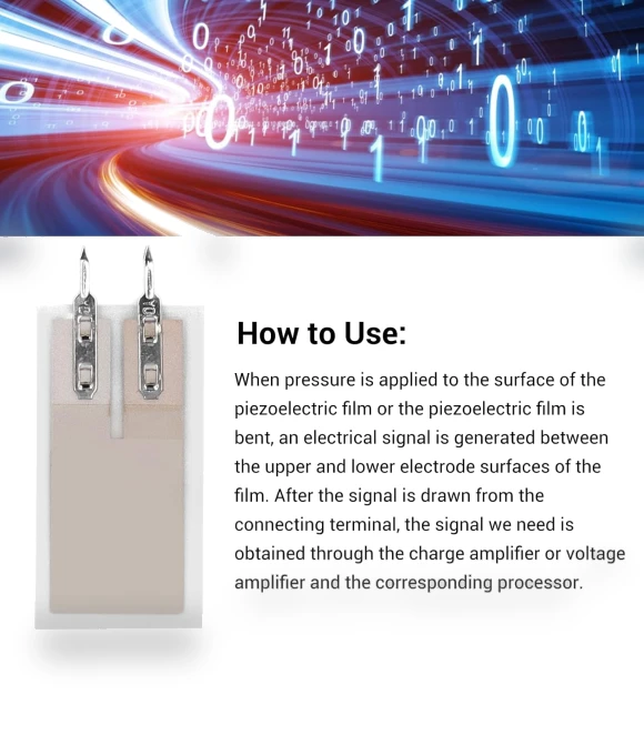 High Sense Sensor Flexible Polymer Film Sensor — Acceleration
