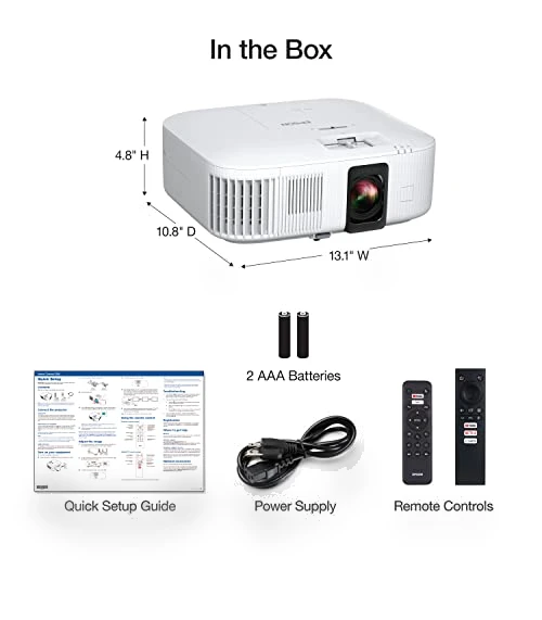 Home Cinema 2350 Smart Gaming Projector — Home Theater Projectors, Epson