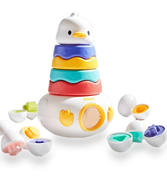 Montessori Sensory Sorting Toy — Shape Sorter & Stacking Games, Toys-Glory Fourall