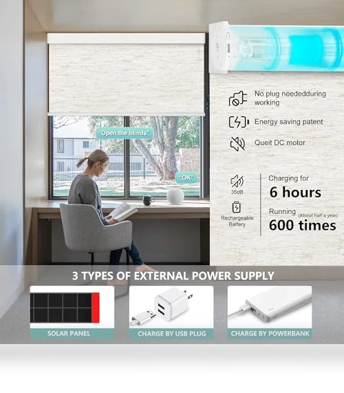 Motorized Blinds with Remote — Honeycomb, Aprilsmart