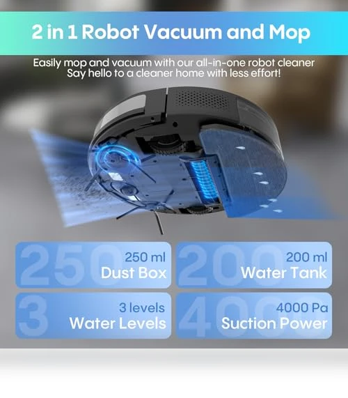 Robot Vacuum and Mop Combo — Smart Cleaning Robots, Bagotte