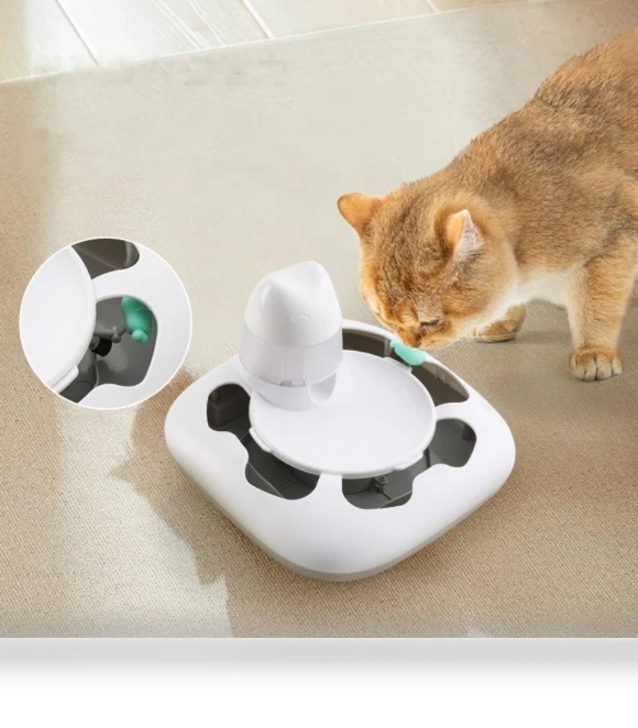 Roller Track Cat Teasing Toys Electric Automatic Pet Feeder — Cat Playthings, Sntyjrmr