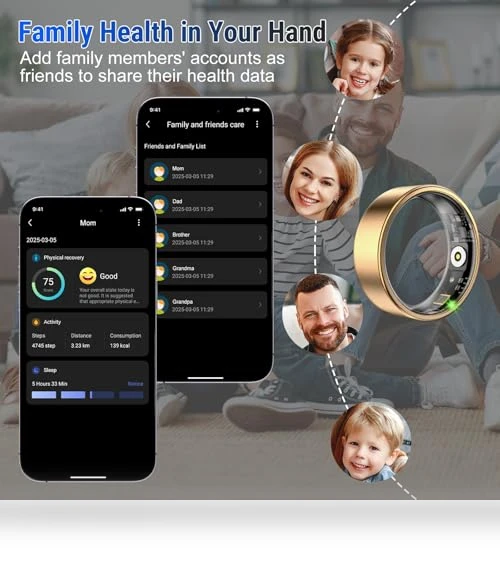 Sleep Monitoring Fitness Tracker Ring — Smart Rings, YULUCKGO
