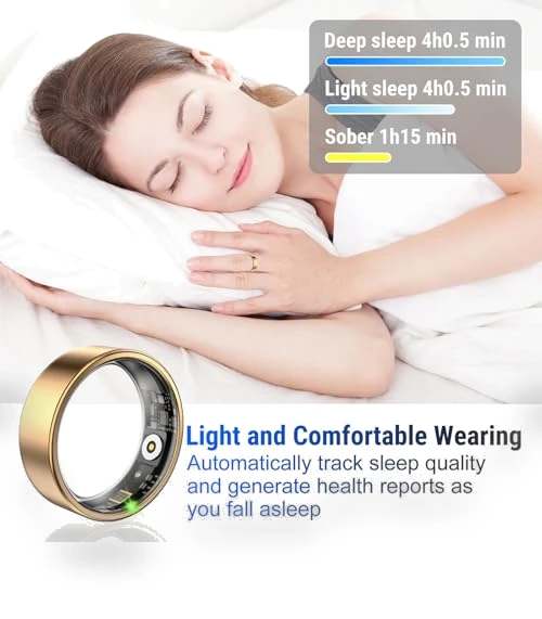 Sleep Monitoring Fitness Tracker Ring — Smart Rings, YULUCKGO
