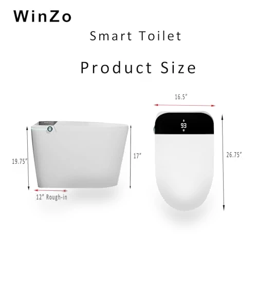Smart Toilet with Heated Seat and Bidet — Bathroom Essentials, WinZo