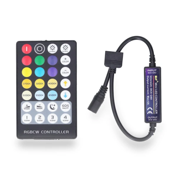 Wireless RF 5-in-1 Mini Fully Touch LED Strip Controller — LED Strips, OutsideWorld