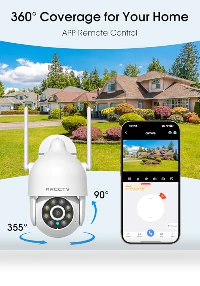 2K Security Camera Outdoor — Security Cameras, ARCCTV