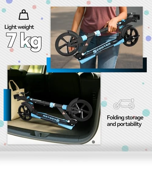 Foldable Scooter with Disc Brake & Dual Shock Absorbers — Push Scooters, MEE GOO
