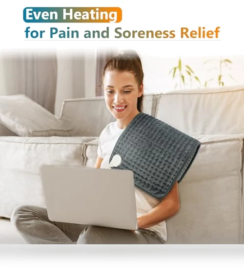 Heating Pad for Back Pain & Cramps Relief — Thermal Comfort Solutions, Comfytemp