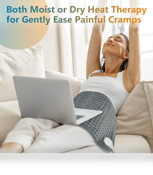 Heating Pad for Back Pain & Cramps Relief — Thermal Comfort Solutions, Comfytemp