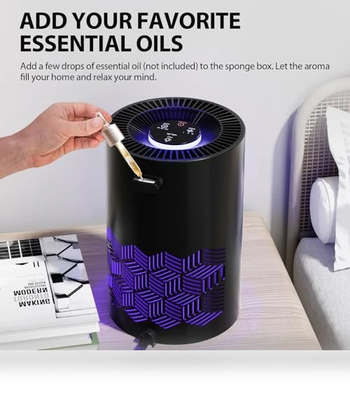 HEPA Air Purifier with RGB Lights — Activated Carbon Air Purifiers, FreAire