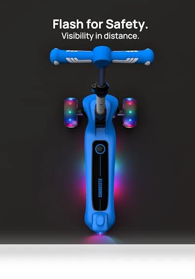 Light Up 3-Wheeled Scooter — Electric Vehicles, ELECOSMOS