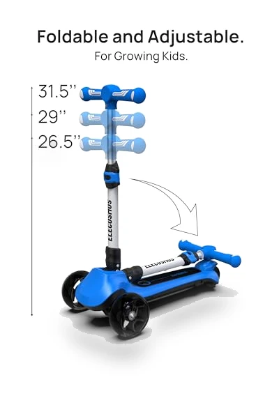 Light Up 3-Wheeled Scooter — Electric Vehicles, ELECOSMOS