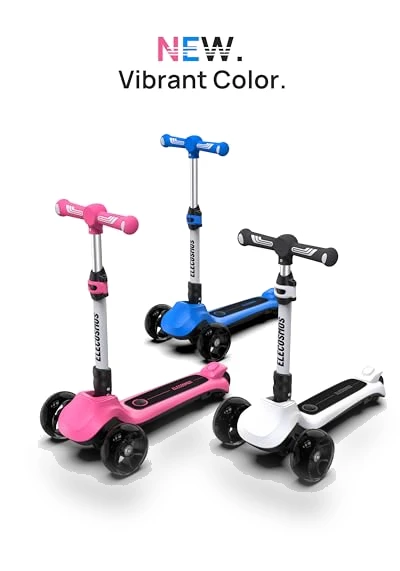Light Up 3-Wheeled Scooter — Electric Vehicles, ELECOSMOS