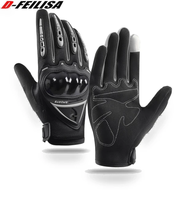 Motorcycle Gloves with Full Finger and Touchscreen — Gloves, Freedom Outdoors