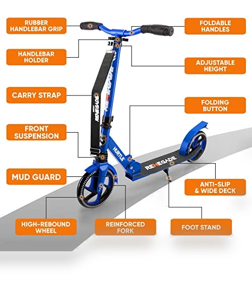 Renegade Kick Scooter — Push Scooters, Hurtle