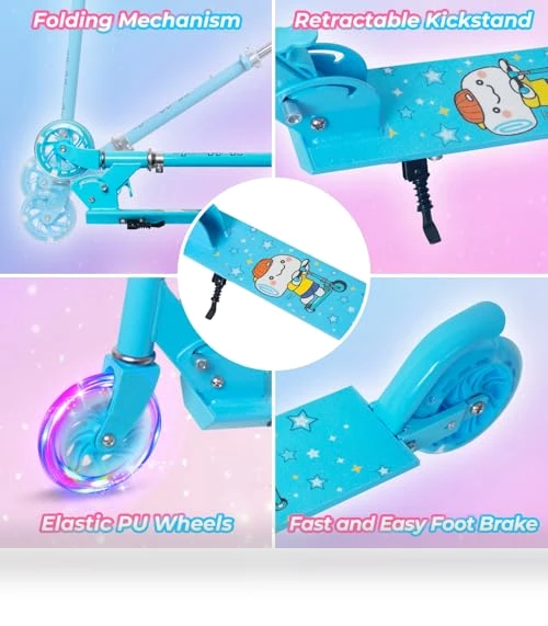 Scooter for Kids with Light up Wheels — Push Scooters, Nattork