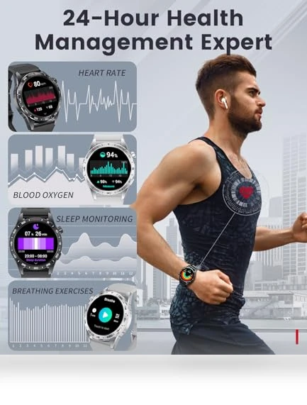 Smart Watch for Men with 3 Straps — Smartwatches, SUNKTA