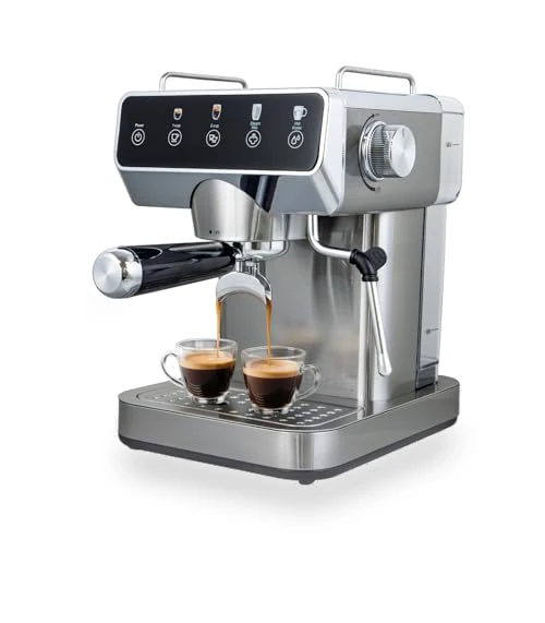 Stainless Steel Espresso Coffee Machine with Milk Frother — Coffee & Espresso Combos, ChefAidPower