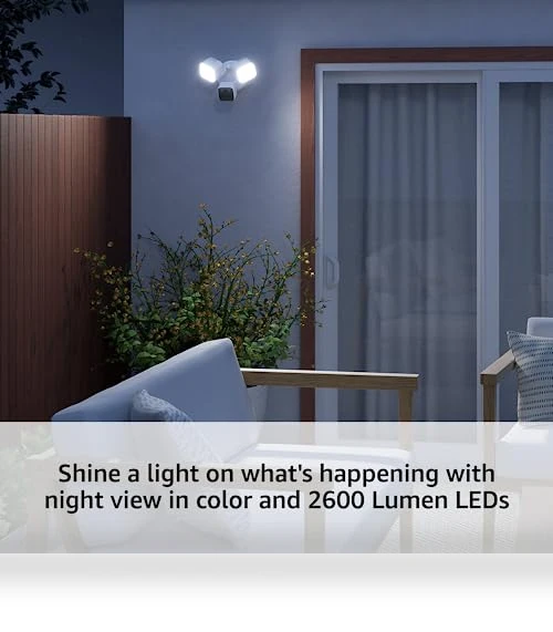 Wired Floodlight Camera — Outdoor Security & Flood Lighting, Blink