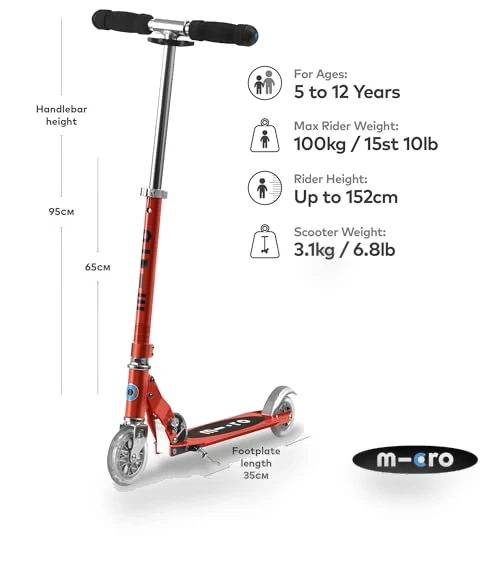2-Wheeled Foldable Scooter — Push Scooters, Micro