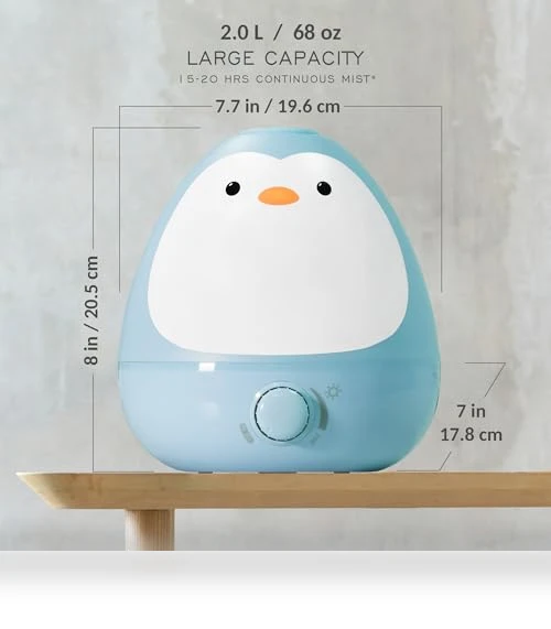 3-in-1 Cool Mist Humidifier with Essential Oil Diffuser + Nightlight — Air Moisturizers, Earnest Living