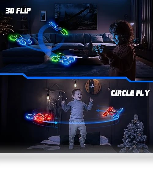 3in1 Battle Drone with LED Lights — Remote Control Aircraft, ARMEW
