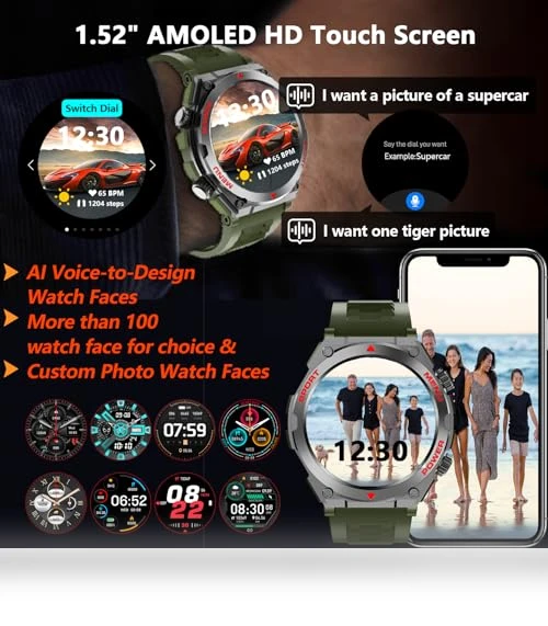 AI Smartwatch with Health Monitoring — Smartwatches, Bvlrksc