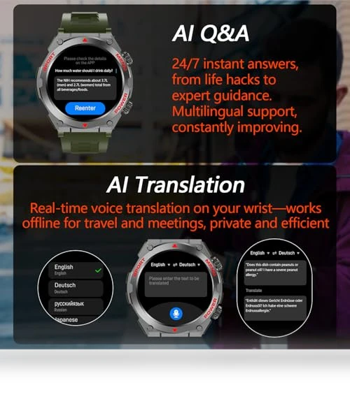 AI Smartwatch with Health Monitoring — Smartwatches, Bvlrksc