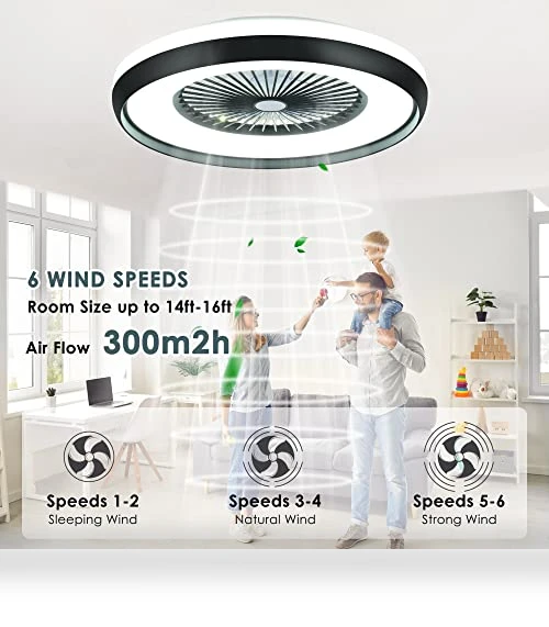 Bladeless Ceiling Fan with Light — Ceiling Fans & Accessories, HUMHOLD
