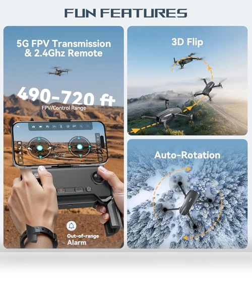 Brushless Motor Drone with Camera — Drones & UAV Technology, LANSAND