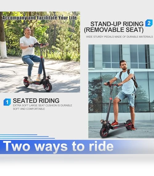 Electric Scooter with Removable Seat — Electric Self-Balancing Scooters, FREEBOY