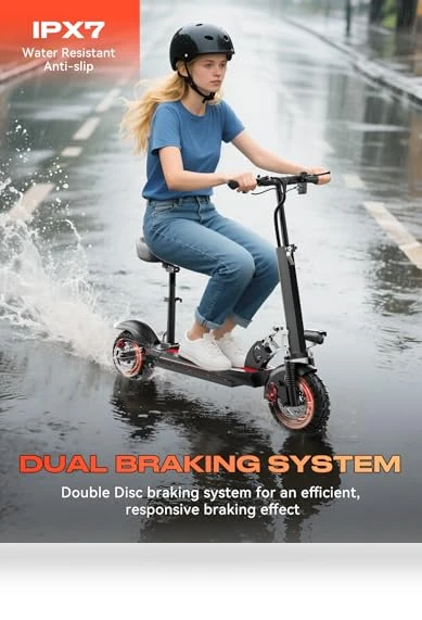 Electric Scooter with Seat — Push Scooters, Pikabike