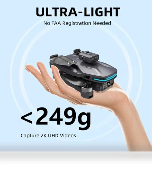 Foldable 4K Drone with Dual Electrically Adjustable Cameras — Drones, SUMEAUT