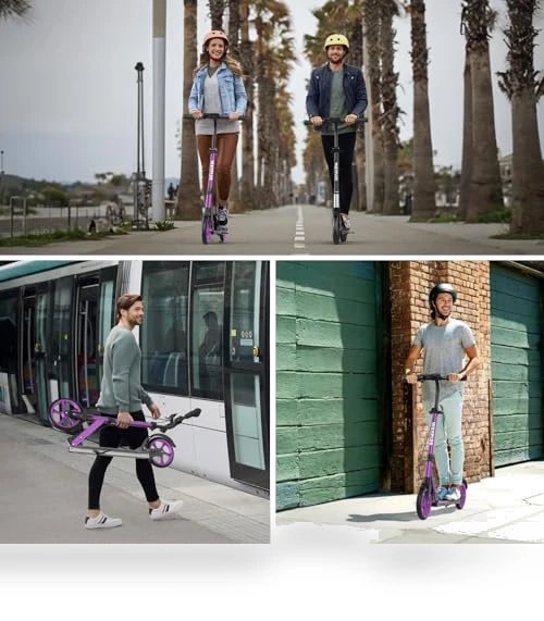 Foldable Kick Scooter with Big Wheels — Push Scooters, WAYPLUS