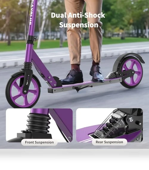 Foldable Kick Scooter with Big Wheels — Push Scooters, WAYPLUS