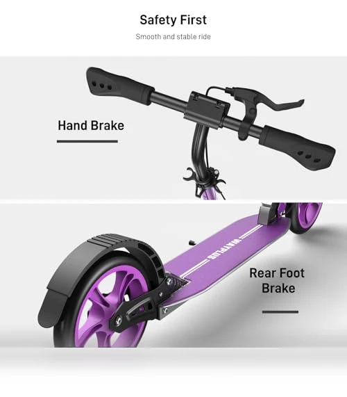 Foldable Kick Scooter with Big Wheels — Push Scooters, WAYPLUS