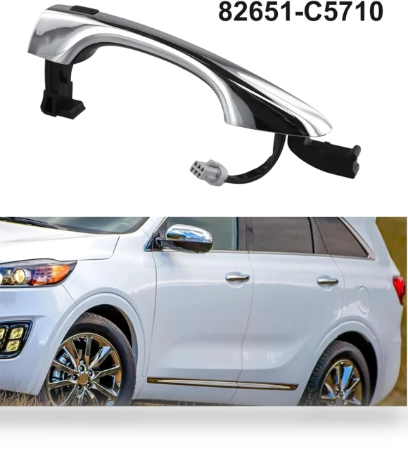 Front Door SmartKey Outside Handle — Keyless Entry, Tautoparts