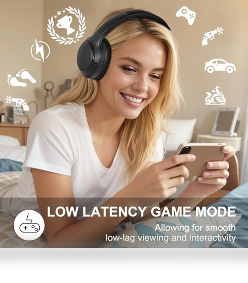 Hybrid Active Noise Cancelling Headphones — Over-Ear Headphones, T-fun