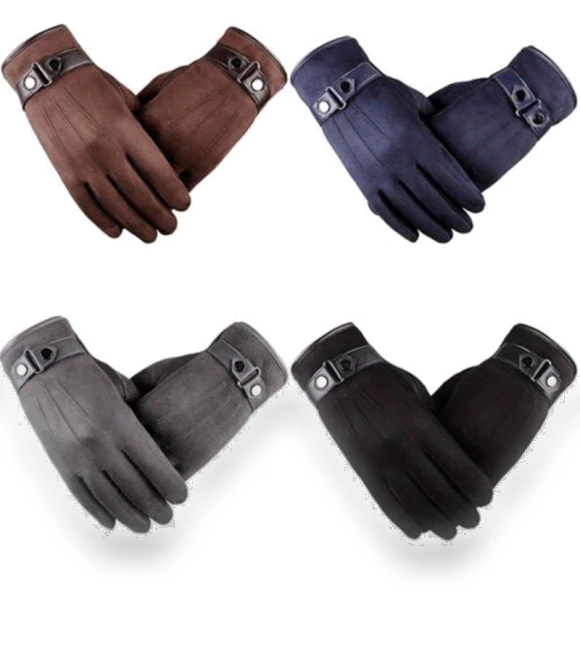 Men's Leather Touchscreen Gloves — Gloves, mood jungle