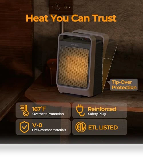 Portable Electric Ceramic Heater — Portable Heating Solutions, Rosekm
