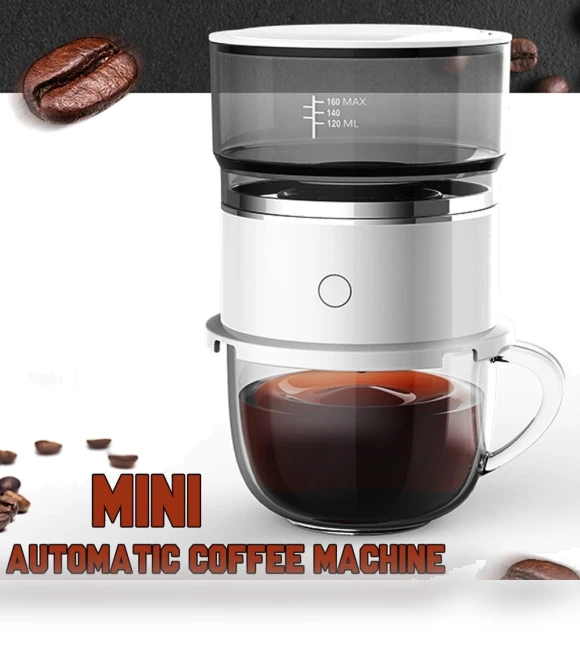 Portable Smart Automatic Drip Coffee Maker — Brewing Excellence, Decor Dream