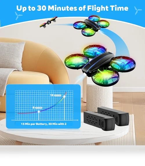 RC Drone with Lights and 3D Flip — Drones, SUMEAUT